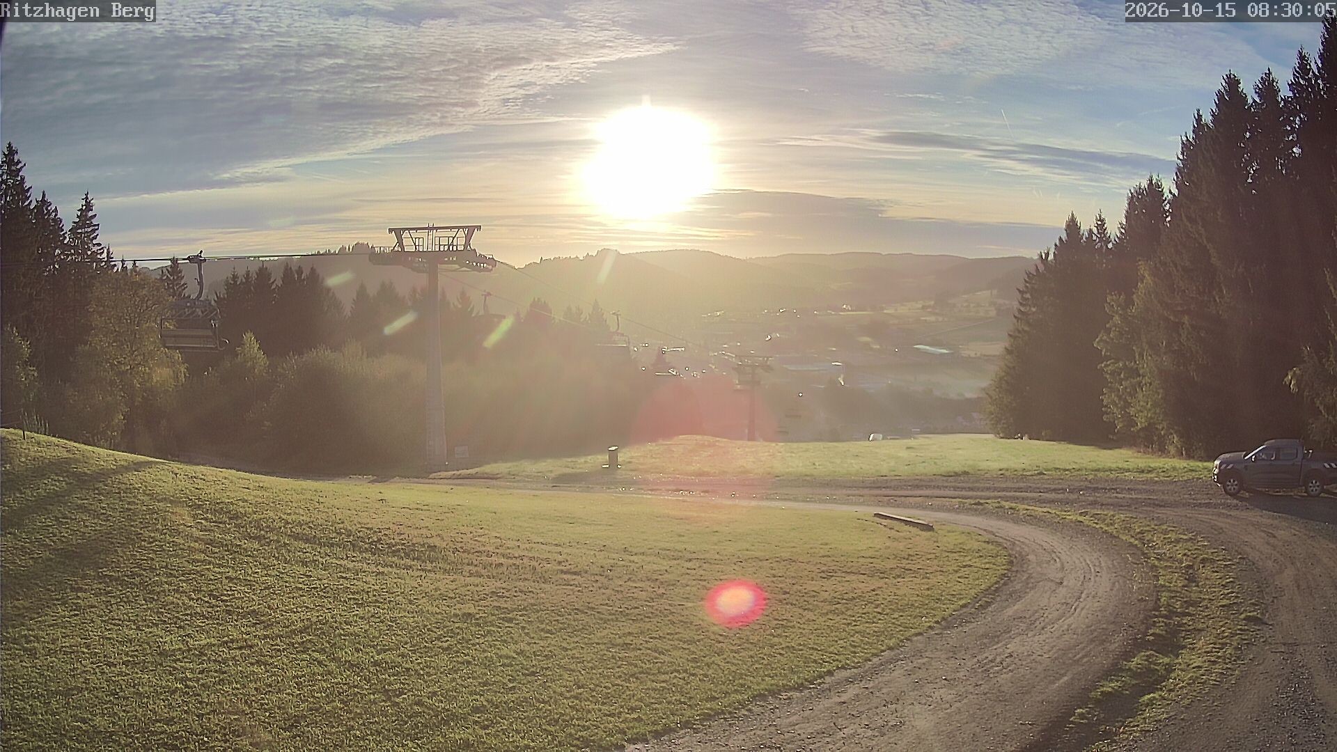 Archiv Foto Webcam Willingen: Ausblick Bergstation Ritzhagen