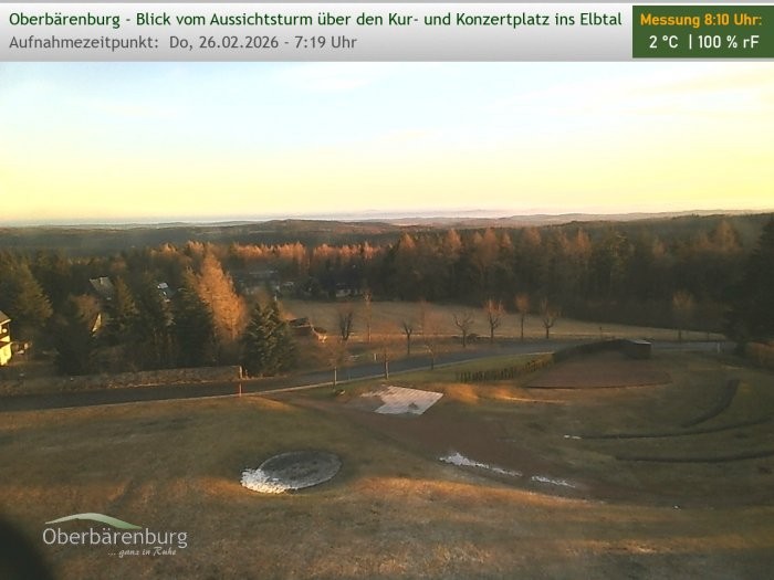 Archived image Webcam Watch tower Oberbärenburg