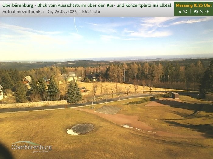 Archived image Webcam Watch tower Oberbärenburg