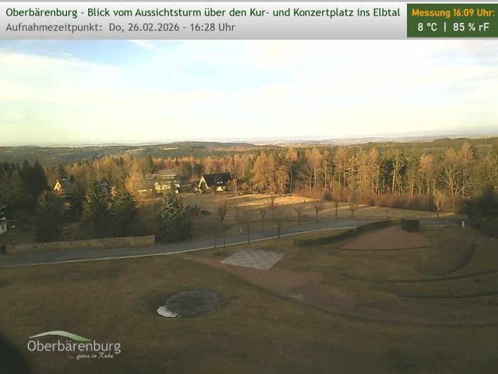 Archived image Webcam Watch tower Oberbärenburg