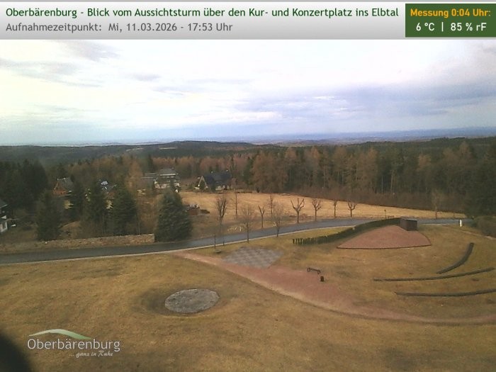 Archiv Foto Webcam Aussichtsturm Oberbärenburg