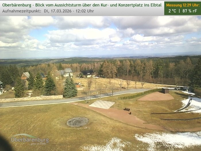 Archiv Foto Webcam Aussichtsturm Oberbärenburg
