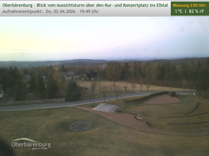 Archiv Foto Webcam Aussichtsturm Oberbärenburg