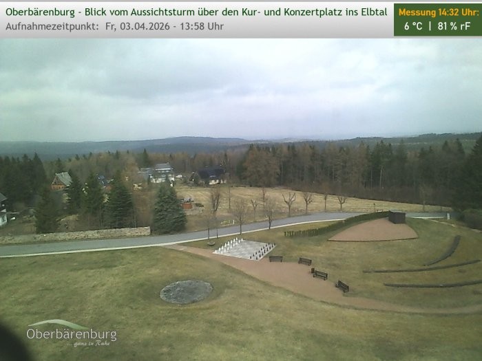 Archiv Foto Webcam Aussichtsturm Oberbärenburg