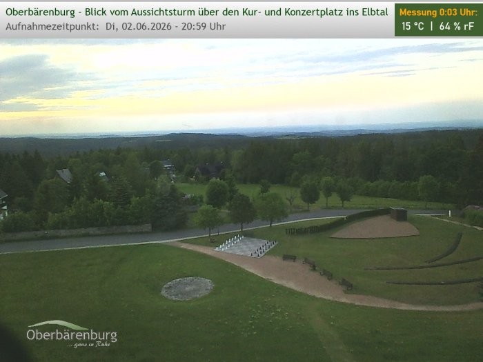Archiv Foto Webcam Aussichtsturm Oberbärenburg