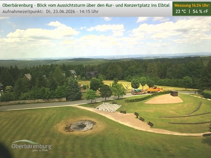 Archiv Foto Webcam Aussichtsturm Oberbärenburg