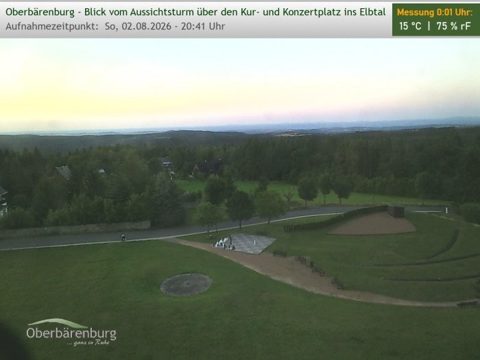 Archived image Webcam Watch tower Oberbärenburg