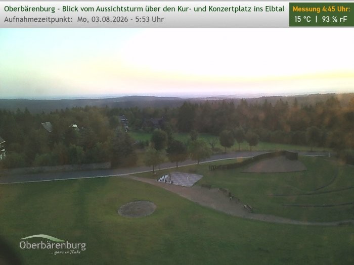 Archived image Webcam Watch tower Oberbärenburg