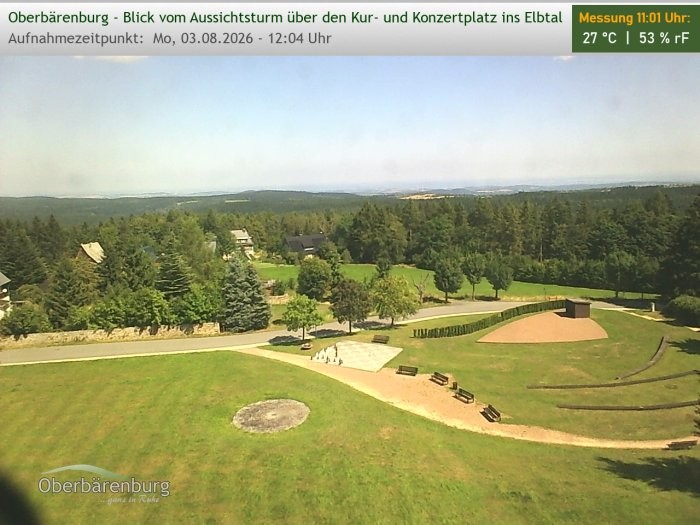 Archiv Foto Webcam Aussichtsturm Oberbärenburg
