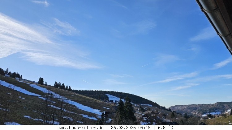 Archived image Webcam Todtnauberg: guest house Keller