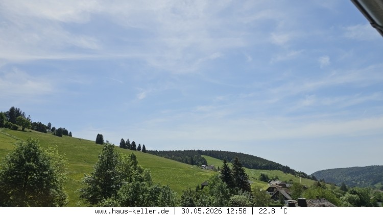 Archived image Webcam Todtnauberg: guest house Keller