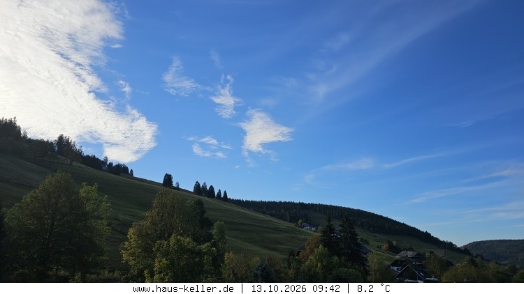Archived image Webcam Todtnauberg: guest house Keller