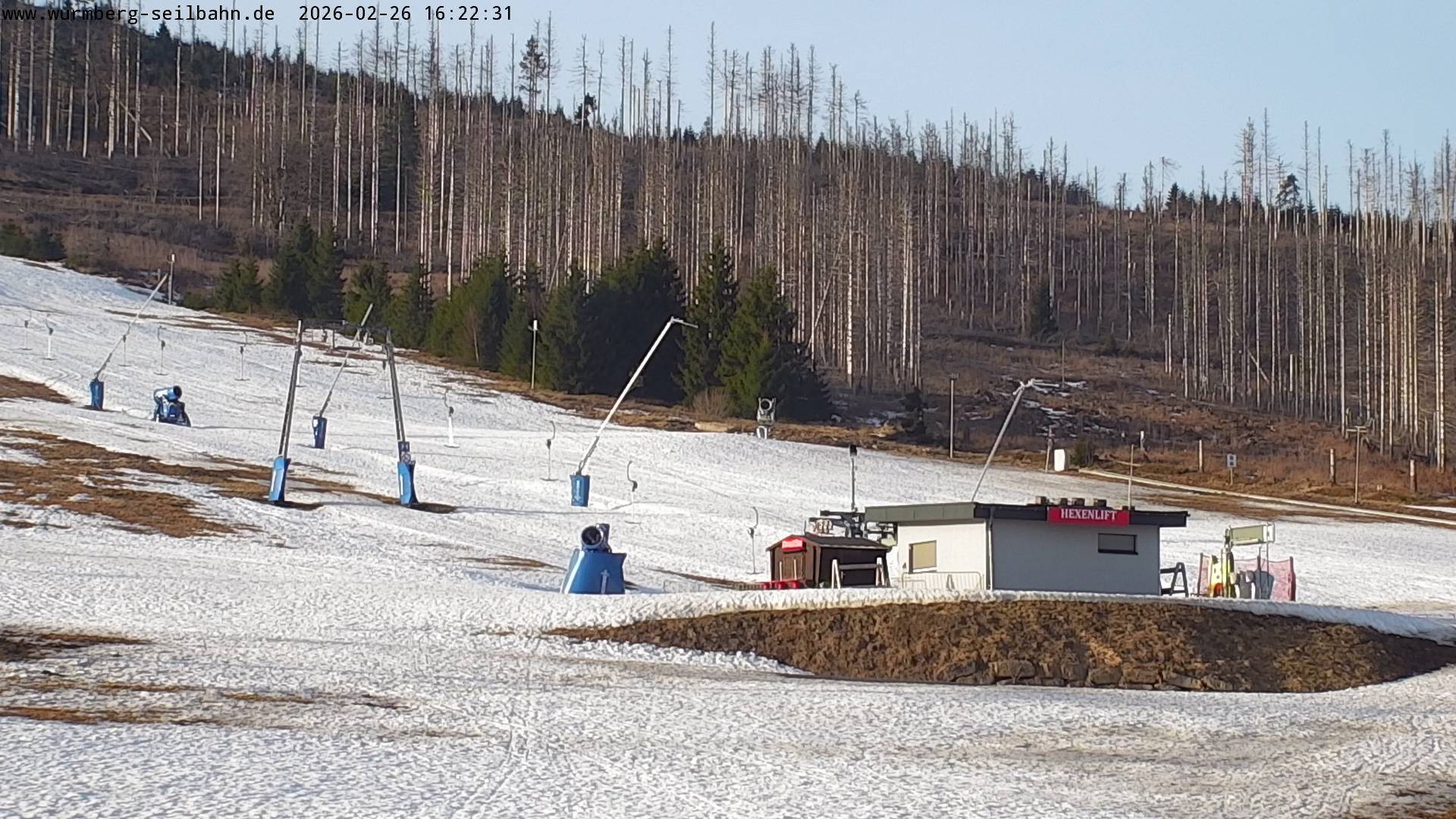 Archived image Webcam Hexenritt mountain restaurant