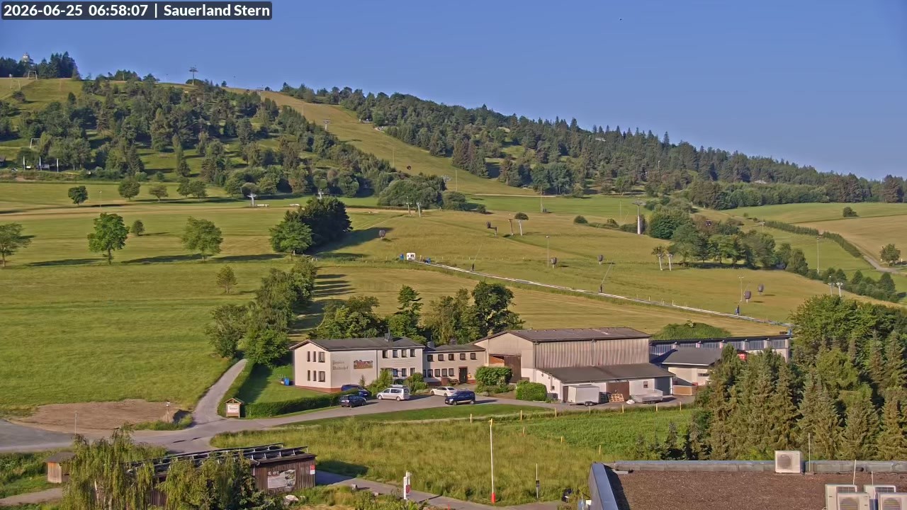 Archived image Webcam Mountain Ettelsberg in Hessen, Germany