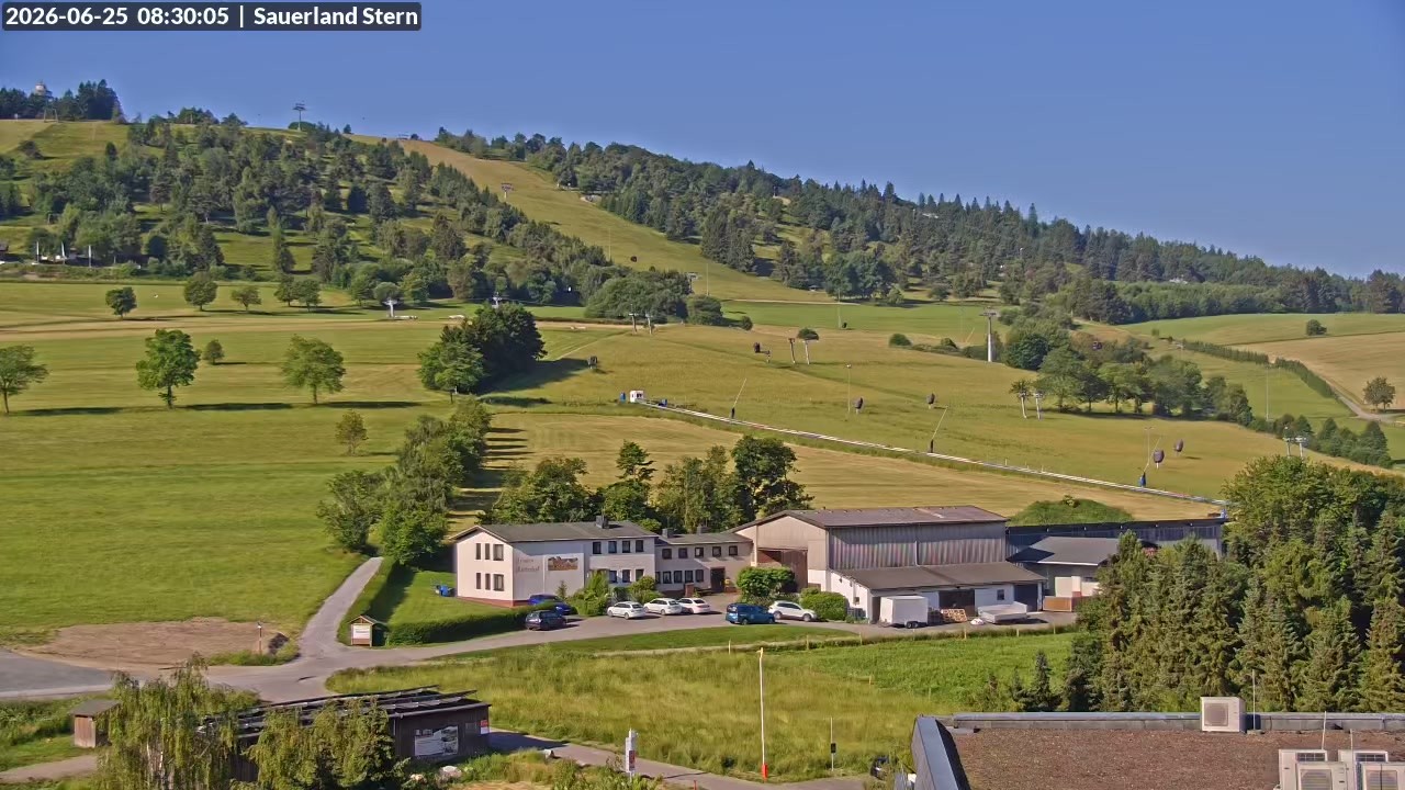 Archived image Webcam Mountain Ettelsberg in Hessen, Germany