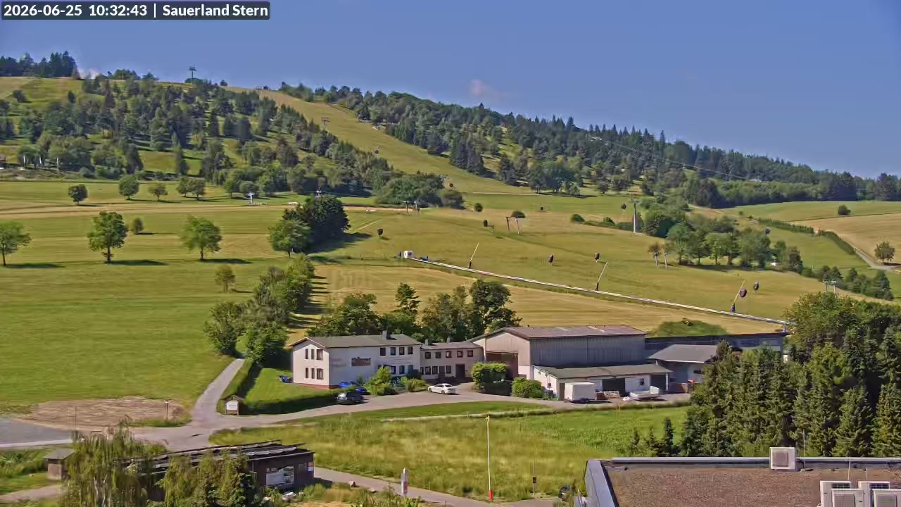 Archived image Webcam Mountain Ettelsberg in Hessen, Germany