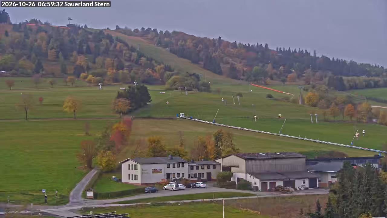 Archived image Webcam Mountain Ettelsberg in Hessen, Germany