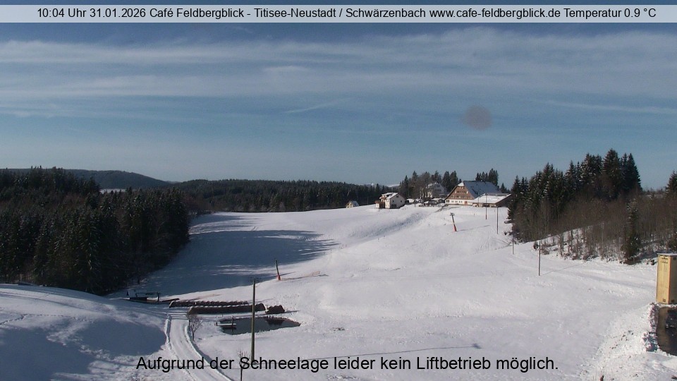 Archived image Webcam Ski lift at Schwärzenbach