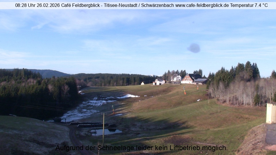 Archived image Webcam Ski lift at Schwärzenbach