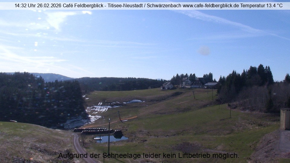 Archived image Webcam Ski lift at Schwärzenbach