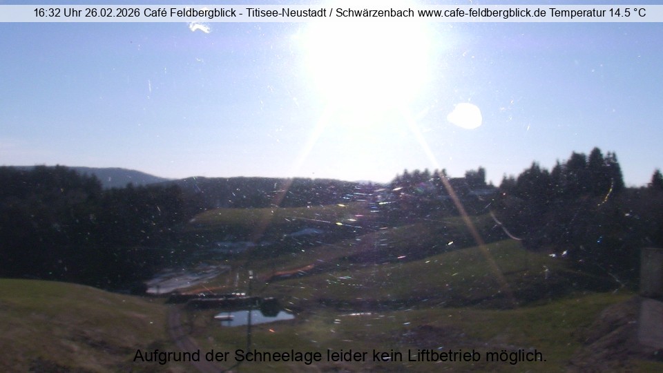 Archived image Webcam Ski lift at Schwärzenbach