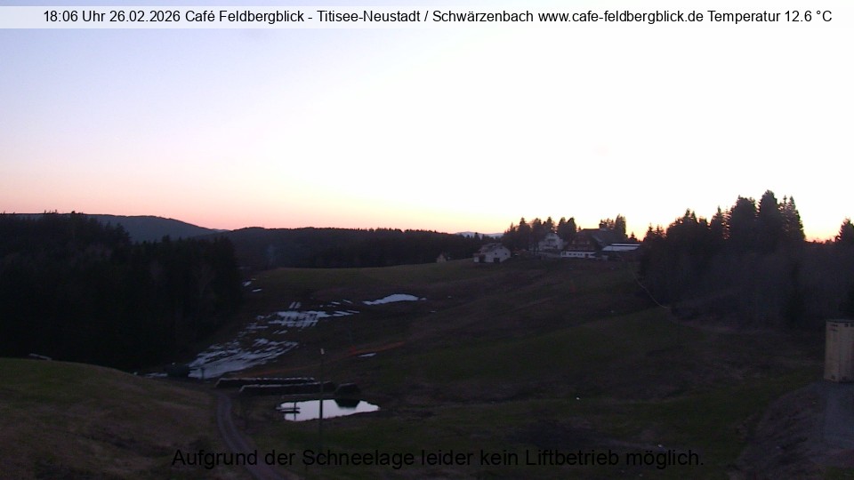 Archived image Webcam Ski lift at Schwärzenbach
