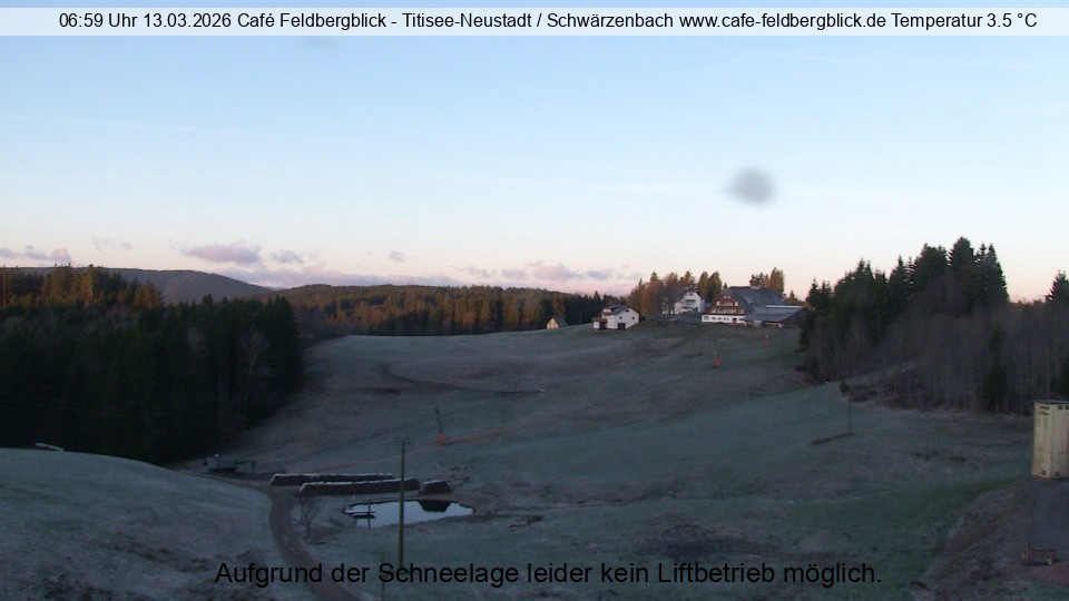 Archived image Webcam Ski lift at Schwärzenbach