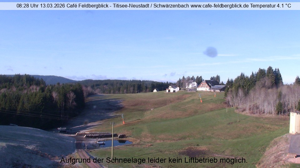 Archived image Webcam Ski lift at Schwärzenbach