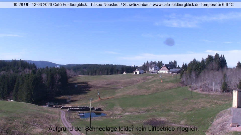 Archived image Webcam Ski lift at Schwärzenbach