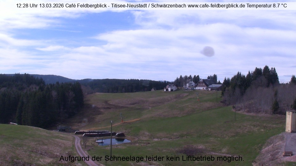 Archived image Webcam Ski lift at Schwärzenbach