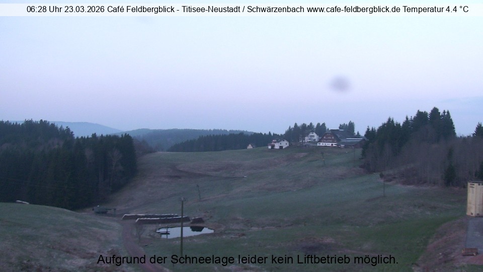 Archived image Webcam Ski lift at Schwärzenbach