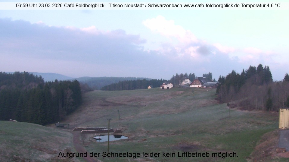 Archived image Webcam Ski lift at Schwärzenbach
