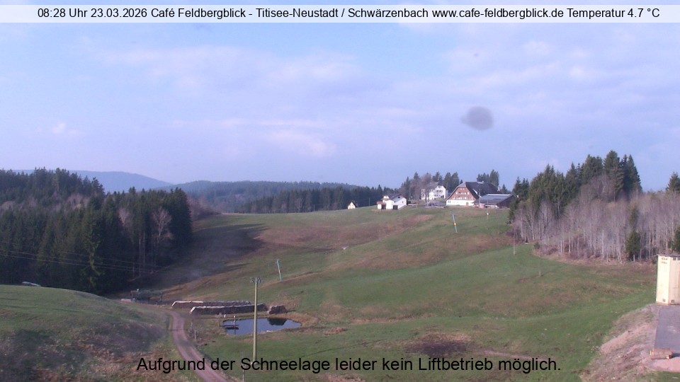 Archived image Webcam Ski lift at Schwärzenbach