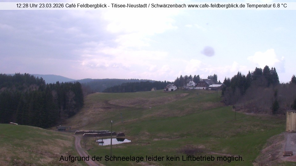 Archived image Webcam Ski lift at Schwärzenbach