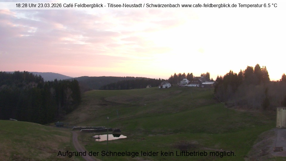 Archived image Webcam Ski lift at Schwärzenbach