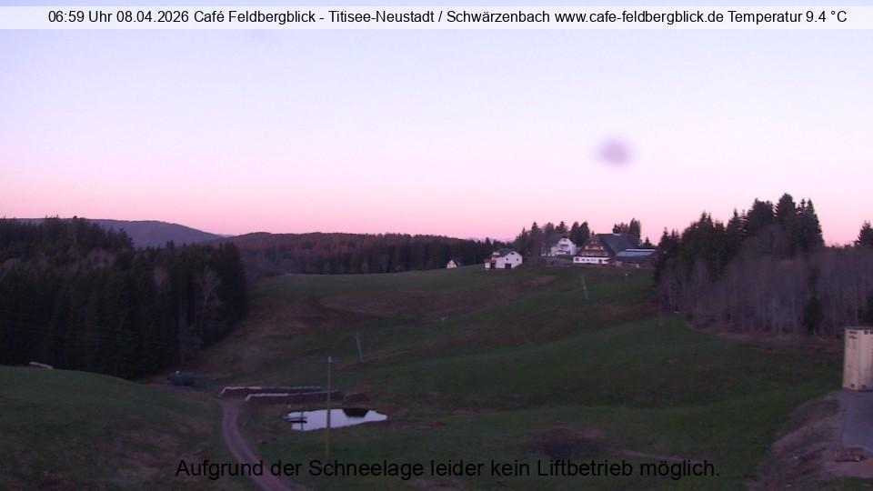 Archived image Webcam Ski lift at Schwärzenbach