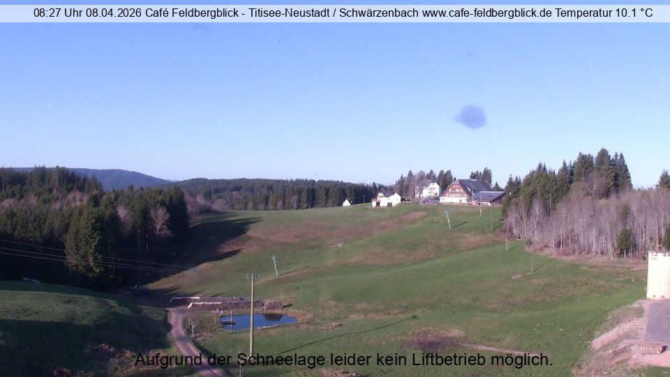Archived image Webcam Ski lift at Schwärzenbach