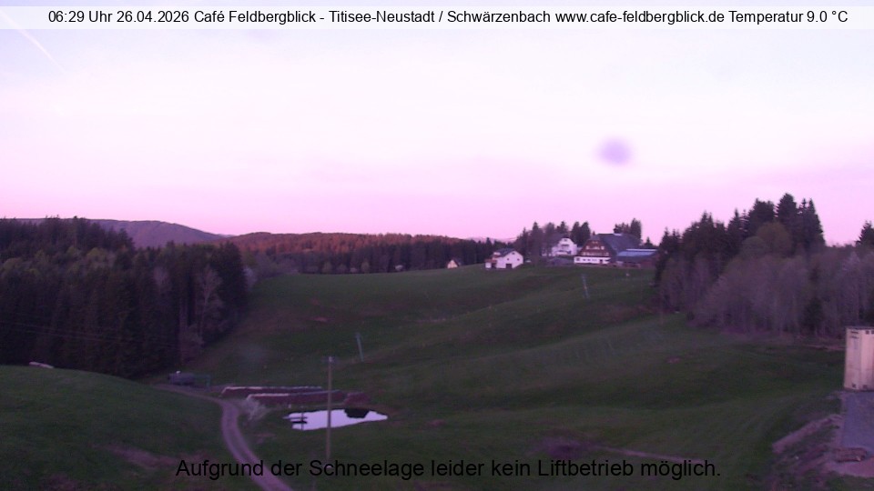Archived image Webcam Ski lift at Schwärzenbach