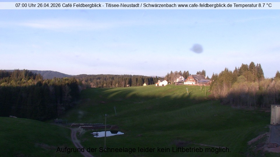 Archived image Webcam Ski lift at Schwärzenbach