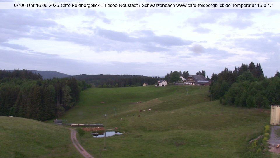 Archived image Webcam Ski lift at Schwärzenbach