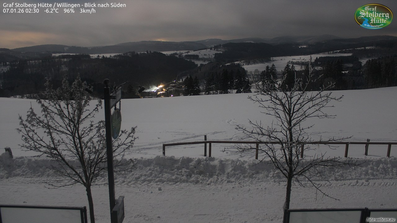 Archiv Foto Webcam Willingen: Graf Stolberg Hütte bei Usseln