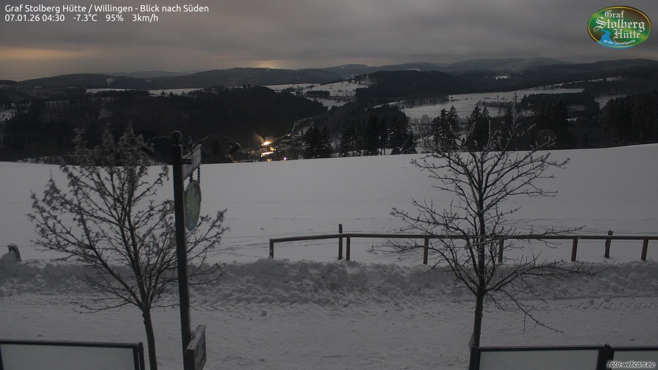 Archiv Foto Webcam Willingen: Graf Stolberg Hütte bei Usseln