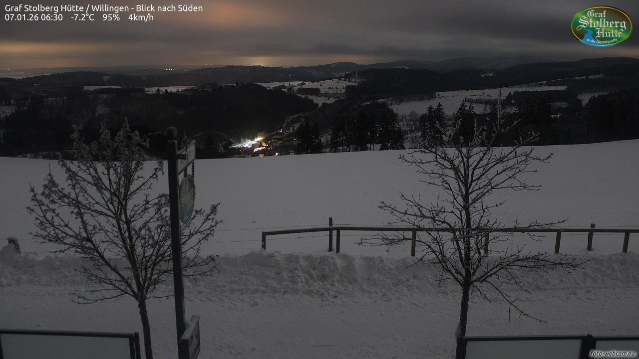 Archiv Foto Webcam Willingen: Graf Stolberg Hütte bei Usseln