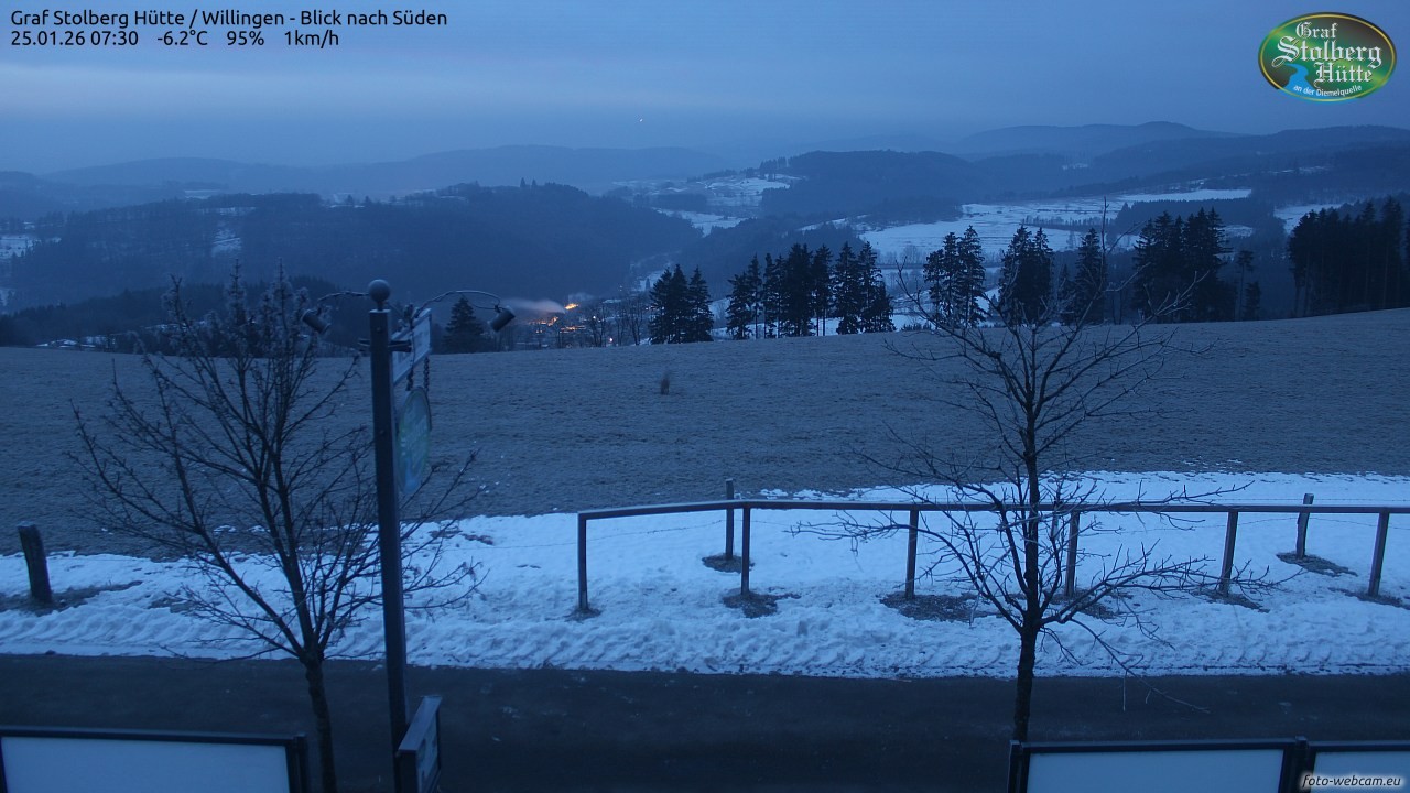 Archiv Foto Webcam Willingen: Graf Stolberg Hütte bei Usseln