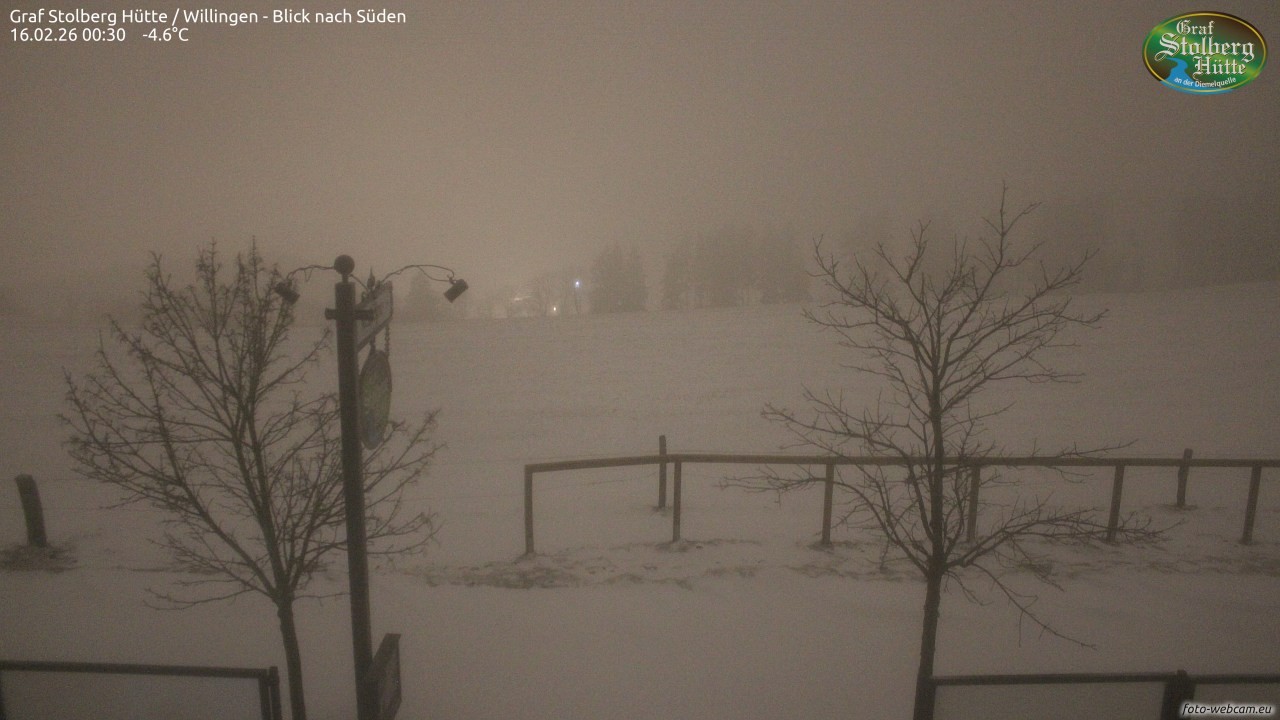 Archiv Foto Webcam Willingen: Graf Stolberg Hütte bei Usseln