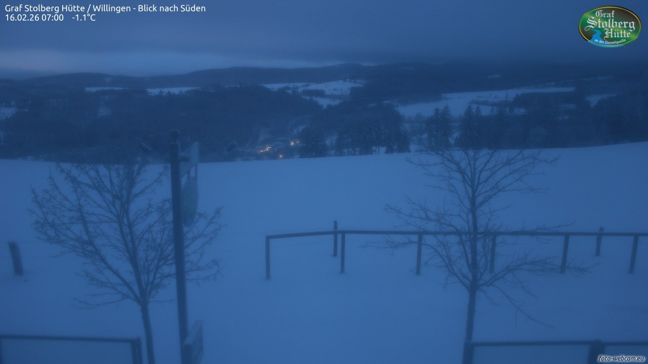 Archiv Foto Webcam Willingen: Graf Stolberg Hütte bei Usseln