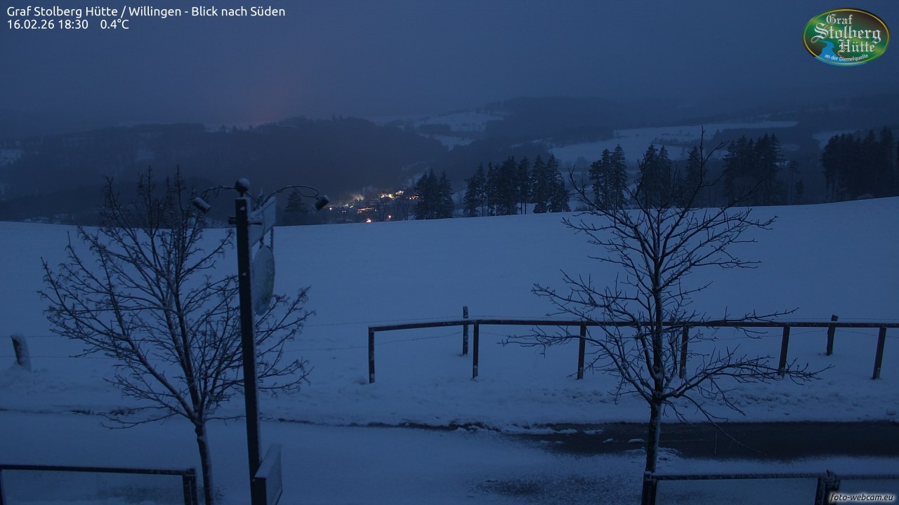 Archiv Foto Webcam Willingen: Graf Stolberg Hütte bei Usseln