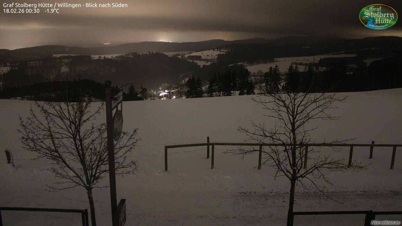 Archiv Foto Webcam Willingen: Graf Stolberg Hütte bei Usseln