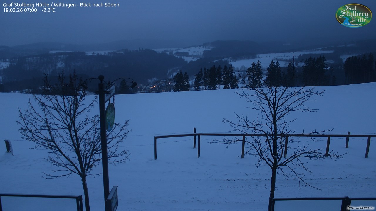Archiv Foto Webcam Willingen: Graf Stolberg Hütte bei Usseln
