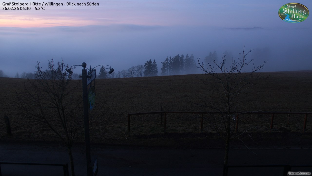 Archived image Webcam Mountain Hut Graf Stolberg near Willingen